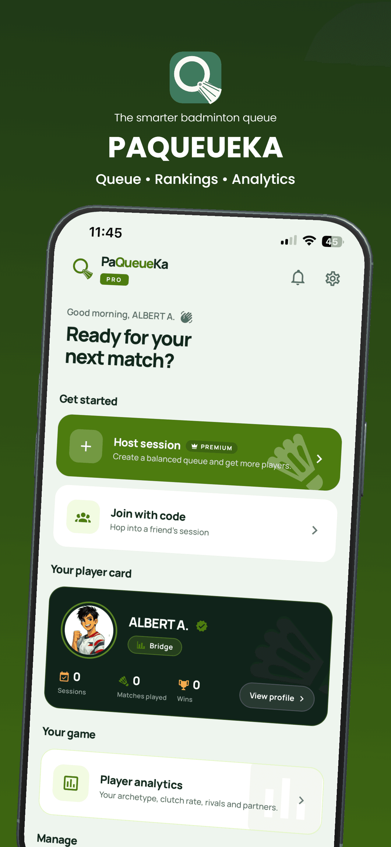 PaQueueKa — Your home base